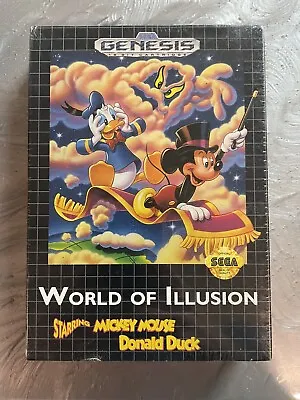 FACTORY SEALED World Of Illusion Starring Mickey Mouse Donald Duck Sega Genesis • $400