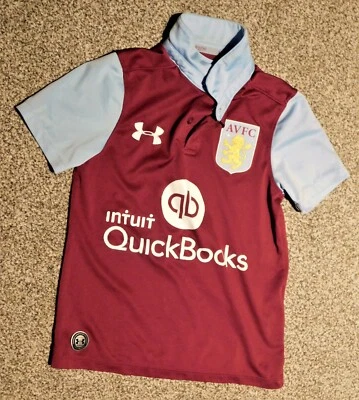 £4.99 • Buy Aston Villa Shirt Home, 2016 / 2017 Under Armour, Child Age 4/5