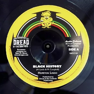 VINYL 7 INCH Hopeton Lindo - Black History  /  Mikey Dread Prince Jammy - Recol • $34.21