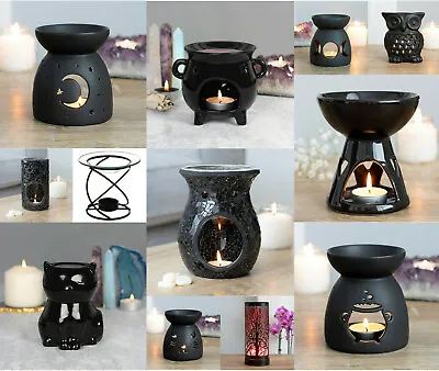 £9.85 • Buy Oil Burner Wax Warmer Various Black Designs Scent Oil Wax Melts Fragrance Gift