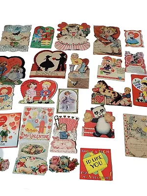 Lot Of Antique Valentine Cards • $38.99