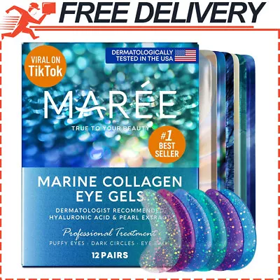 MAREE Eye Gel Pads Under Eye Wrinkle Patches For Puffy Eyes & Dark Circles • $32.48