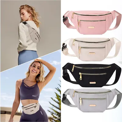 Women Men Bum Bag Waist Fanny Pack Holiday Travel Money Belt Pouch Wallet Bag • £4.99