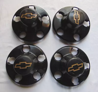 Set Of 4 Wheel Center Caps For Blazer S-10 Chevy Pic 1994-05 Black 15661026 • $72.25