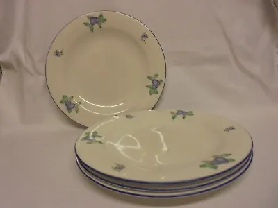 £14.99 • Buy Royal Doulton Everyday Blueberry Fine China Set Of Four Dinner Plates Tc1204