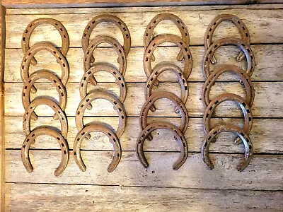 Lot Of 20 Horsehoes Steel Horseshoes Western Decor Metalworking Welding Craft • $35