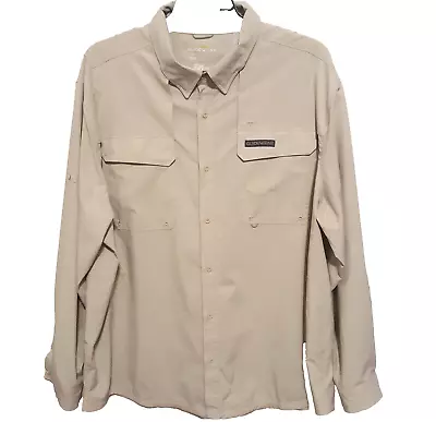 Cabellas Guide Wear Shirt Mens Size  2XL Fishing 4 Most 30 UPF Vented Button L/S • $23.99