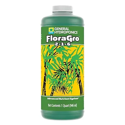 General Hydroponics FloraGro 1-Quart • $16.72