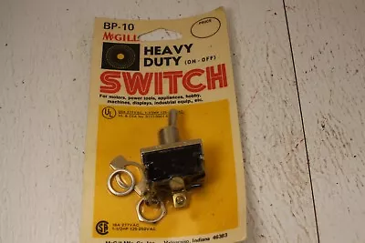 McGill No.BP-10 Heavy Duty On-Off Toggle Switch USA • $12