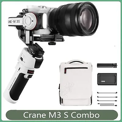 CRANE-M3S COMBO Handheld 3- Gimbal Stabilizer Built-in • $528