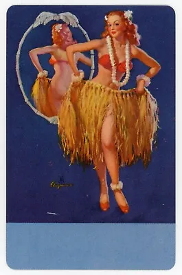 Brown & Bigelow Deck Of Playing Cards 1950s Gil Elvgren Pin-Up Hula Card Backs • $40