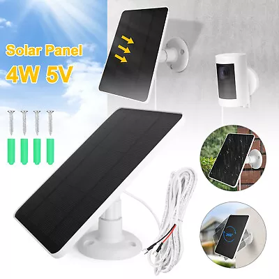 10ft Charge Power Cable 4W 5V Solar Panel Charger For Ring Video Doorbell 2/3+/4 • $18.98