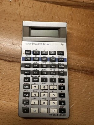 $15.95 • Buy (K) TI-55III TEXAS INSTRUMENTS Vintage SCIENTIFIC CALCULATOR Needs Batteries