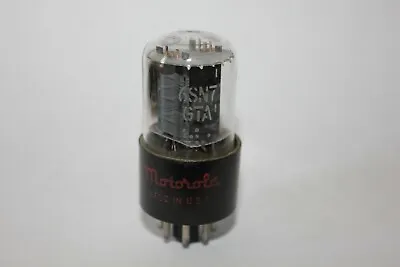 1 X GE 6SN7GTA Preamp Tube Labeled Motorola Tested Good ! (N-15) • $39.30