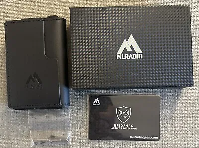 Tactical Minimalist Wallet For Men Slim Rfid-Blocking Metal Card Holder Front • $29.99