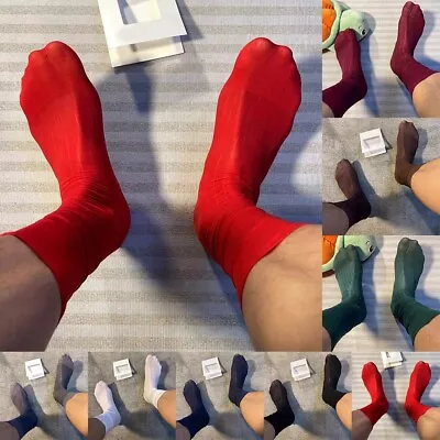 Fashion Hot New Stylish Business Socks Socks Dress Socks Mens Nylon Sheer Soft • $6.69