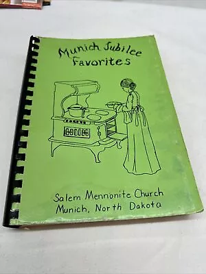 Vintage Cookbook Spiral Salem Mennonite Church Munich ND Jubilee Favorites • $39.99