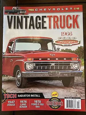 VINTAGE TRUCK Magazine October 2021. 1866 Ford Ranger 100 1978 Ford F-150 D-11 • $6.90