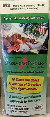 1 Pair Massaging Insoles BestSole Men Women Size M2 ** FREE SHIP SAME DAY ** • $19.99