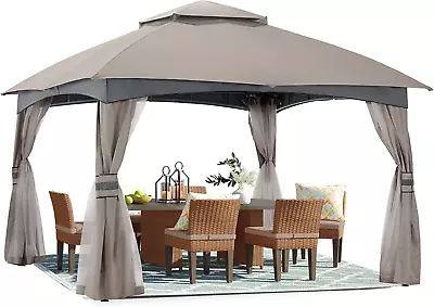 8X8 Outdoor Gazebo - Patio Gazebo With Mosquito Netting Outdoor Canopies For Sh • $489.95