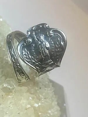 New York City Spoon Ring Statue Of Liberty Brooklyn Bridge Band Sterling Silver  • $68