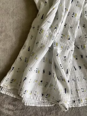 Petit Pehr Baby Boy Muslin Swaddle Blanket Traffic Jam • $7