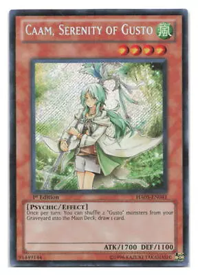 Caam Serenity Of Gusto #HA05-EN041 Hidden Arsenal 5: Steelswarm Invasion Tcg • $2.69