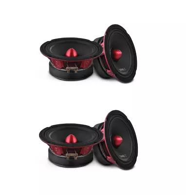 4x DS18 PRO-X6.4BM 6.5  Midrange Speakers 500W Max Loudspeaker With Bullet 4 Ohm • $163.95