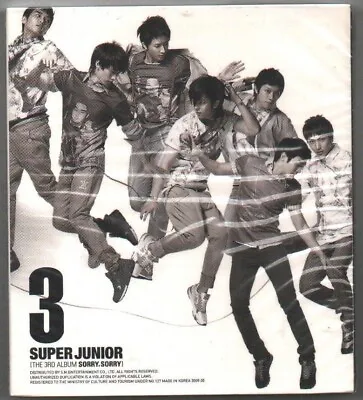 Super Junior  Vol. 3 3rd Album  Sorry Sorry Version C 2010 KOREA CD SEALED • $19.98