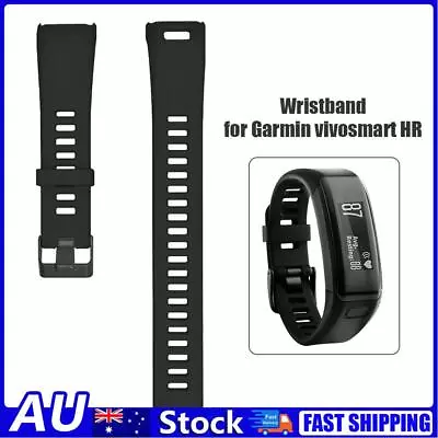 TPE Strap Wrist Band Watch Band Belt For Garmin Vivosmart HR (Black) • $9.51
