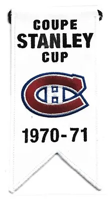 2008/09 Montreal Canadiens Centennial Stanley Cup Mini Banner 1970-71 • $20.32