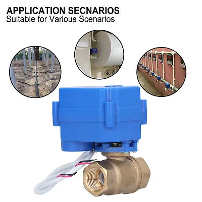 £23.66 • Buy Electric Ball Valve BSP Brass Motorized Switch Mini DN15 1/2in DC12V Accessories