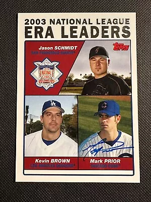 Mark Prior Signed 2004 Topps League Leaders Card #347 Auto Cubs Autograph COA • $5.99