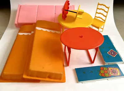 Vintage Barbie Doll Dream House Furniture Lot 1960s 1970s For Parts Replacement • $14.25