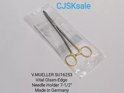 V. MUELLER SU16253 Vital Olsen-Edge  Needle Holder TC Inserts 2500 Teeth 7-1/2   • $27