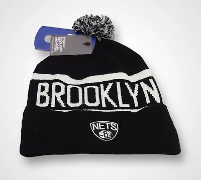 NBA Brooklyn Nets Black/White Bobble Beanie Hat Primark • £5.99