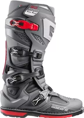 Gaerne SG22 Mens MX Offroad Boots Anthracite/Black/Red - Size 9 US 43 EUR • $629.99