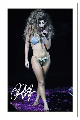 LADY GAGA Signed Autograph PHOTO Fan Gift Signature Print Music CHROMATICA • £6.90