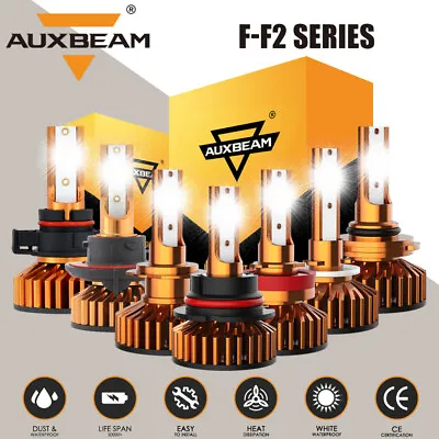 AUXBEAM LED Headlight High/Low/Fog Bulbs Kit H11 9005 9006 9007 H7 H13 H4 Canbus • $25.99