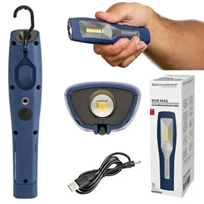 SCANGRIP Mini Mag Cob LED Battery Flashlight Work Light 03.5403 Magnet • £123.35