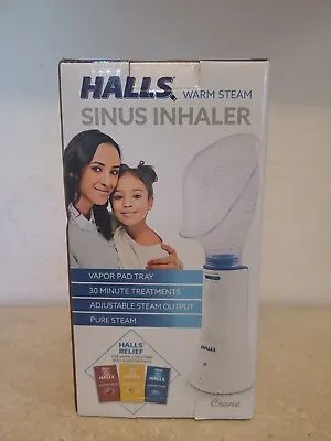 HALLS Warm Steam Sinus Inhaler Adjustable Steam Output (1-Vapor Pad Included) • $42