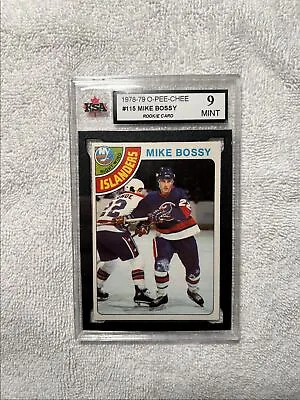 Mike Bossy Rookie Card PSA 9 1978-79 O-Pee-Chee #115 ROOKIE CARD • $895