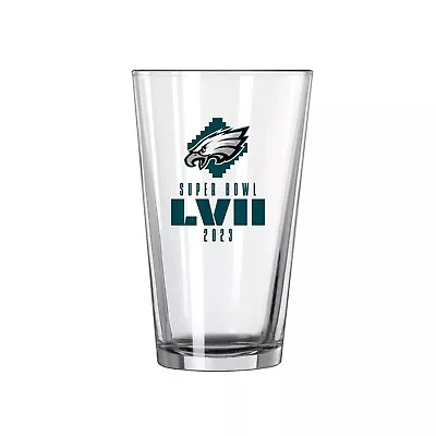 $13.99 • Buy Super Bowl 57 Philadelphia Eagles 2023 16oz Pint Glass