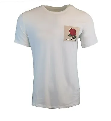 £55.24 • Buy Kent&curwen T-shirt White Embroidered 1926 Red Rose Patch David Beckham England