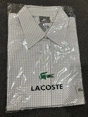 Lacoste Short Sleeve Button Down Men’s Dress Shirt With Pocket Size 42 NWT! • $39.95