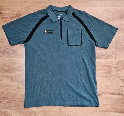 Puma Mercedes AMG Petronas Formula One Team Polo Shirt Size Large • £25