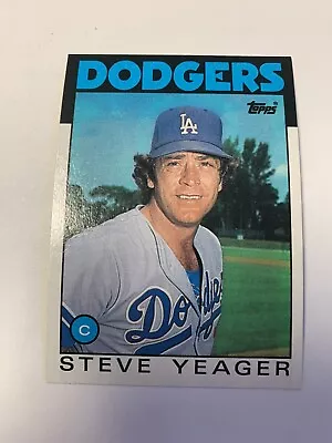 1986 Topps Los Angeles Dodgers Steve Yaeger • $1.19