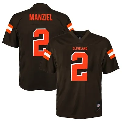 Johnny Manziel NFL Cleveland Browns Mid Tier Home Brown Jersey Youth (S-XL) • $17.99