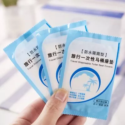 £7.75 • Buy Hygienic Covers 50Pcs Biodegradable Disposable Plastic Toilet Seat Cover Travel