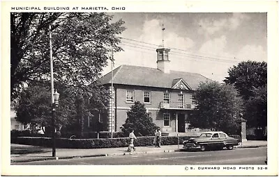 Municipal Building At Marietta Ohio OH City Hall 1952 Chrome Postcard Unused • $3.59
